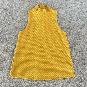 eri+ali Golden Yellow Mockneck Top